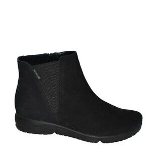 New! Mephisto Rafaelle Zip Bootie Size 8 Black Suede DD396A